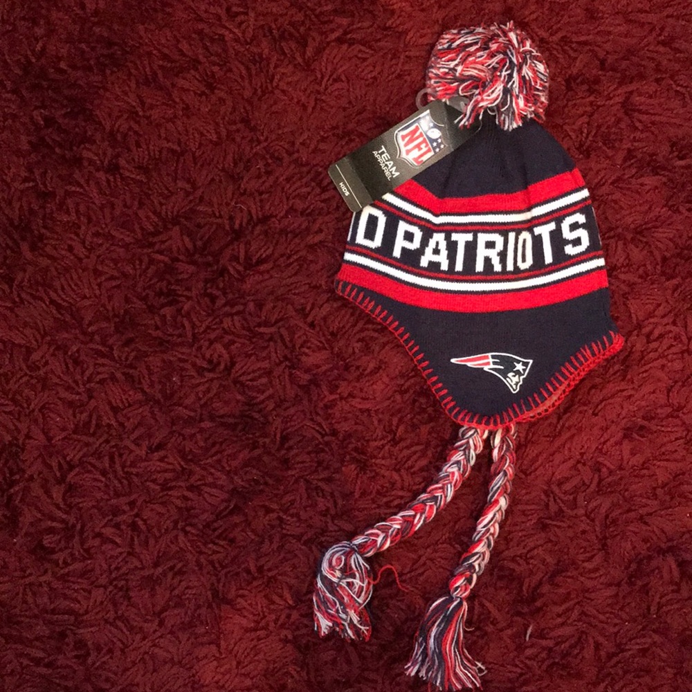 Jacquard tassel knit w/ Pom hat